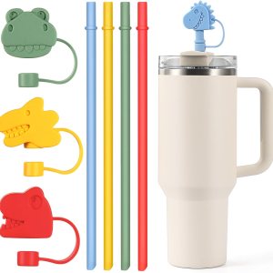 Eight-Piece Straw Cover Cap with New Cartoon Design – Stanley Straw Cover Cap for Stanley Cup Accessories – Fits 40oz and 30oz Stanley Tumblers – Eight-Piece Straw Cover Cap with New Cartoon Design – Stanley Straw Cover Cap for Stanley Cup Accessories – Fits 40oz and 30oz Stanley Tumblers –