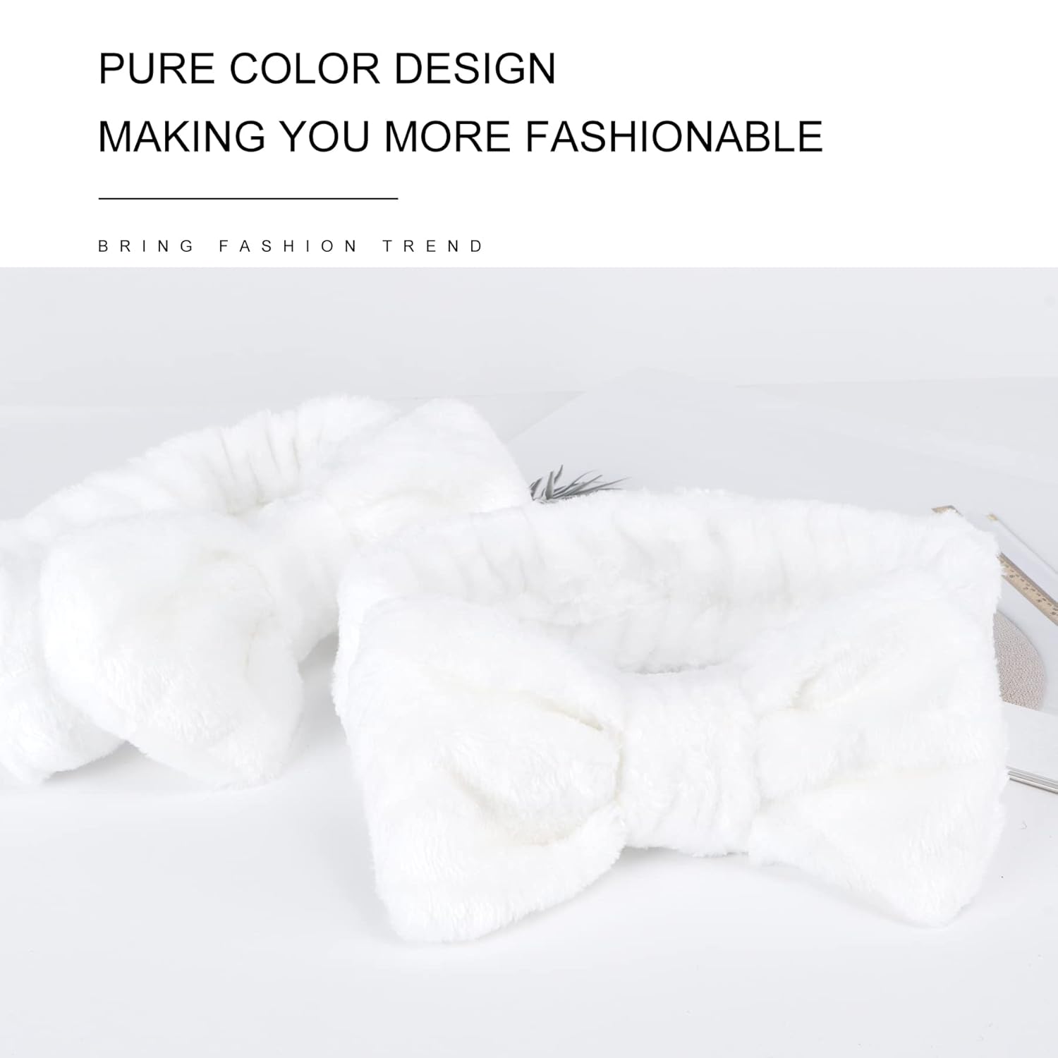 LADES Diadema de spa  Paquete de 6 diademas de maquillaje para mujer, banda de pelo suave de forro polar coral para el cuidado de la piel, diadema