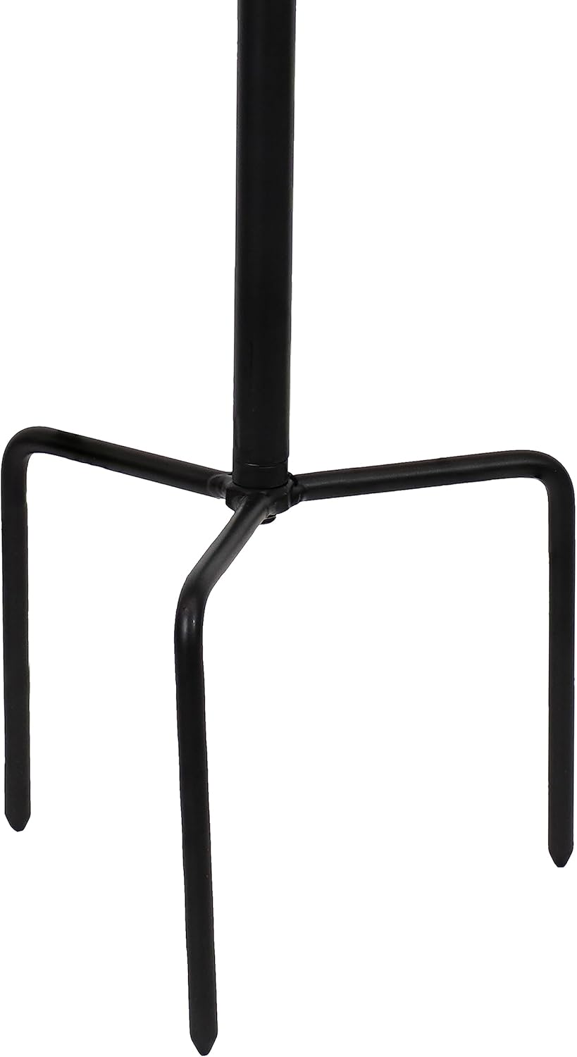 Sunnydaze Soporte de globo de observación para exteriores, soporte de bola de metal para observar bolas de 8 a 12 pulgadas, color negro, 24 pulgadas