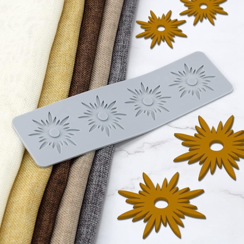 Molde de silicona 3D Star Fondant Lace Pad Cake Molde de silicona para pastel de fondant, molde de silicona para fondant, molde de arcilla de