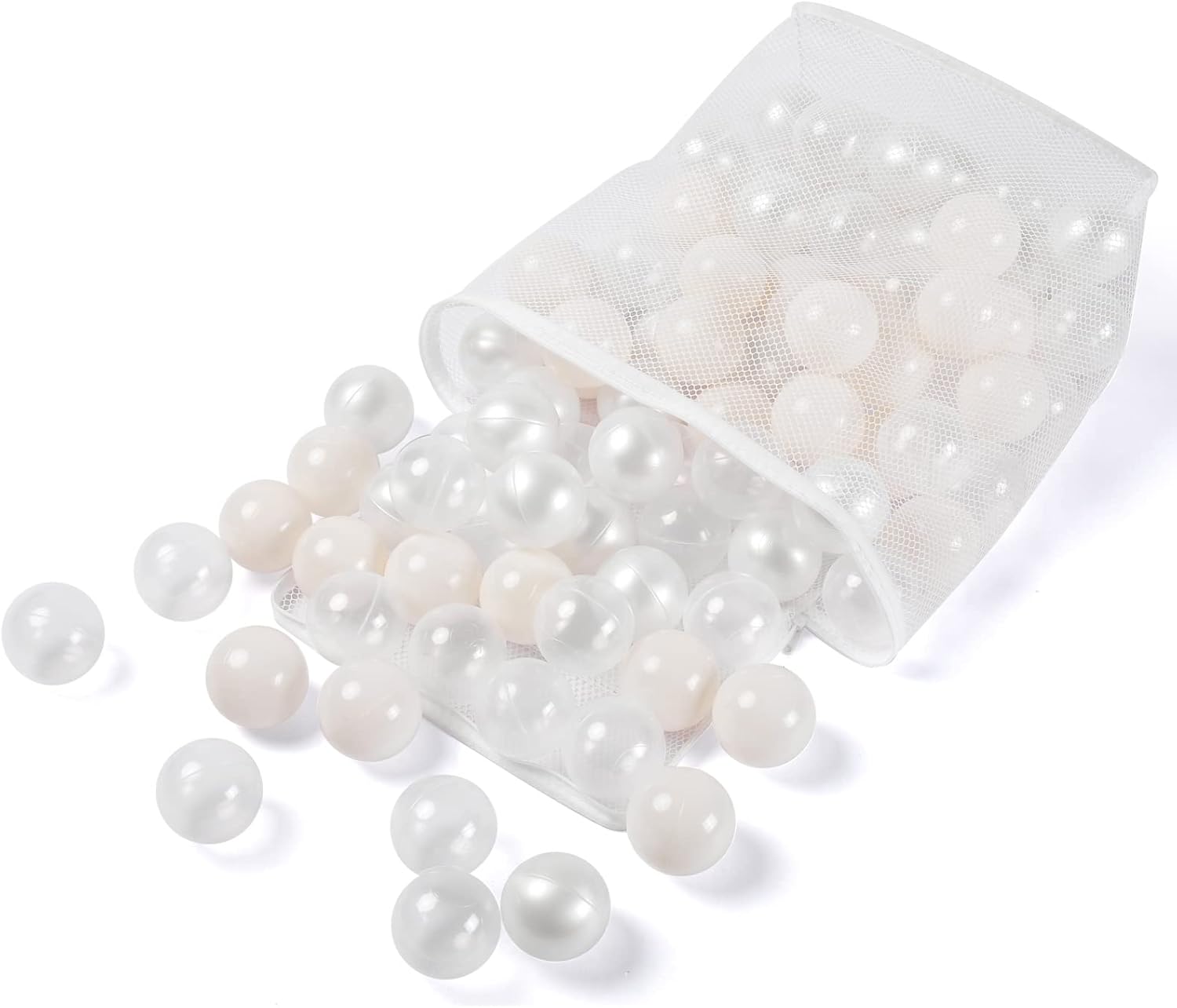 Realhaha Pelotas para niños pequeños, paquete de 100 bolas de plástico sin BPA para bebés para juegos de pelotas de boxeo, gran regalo para niños y