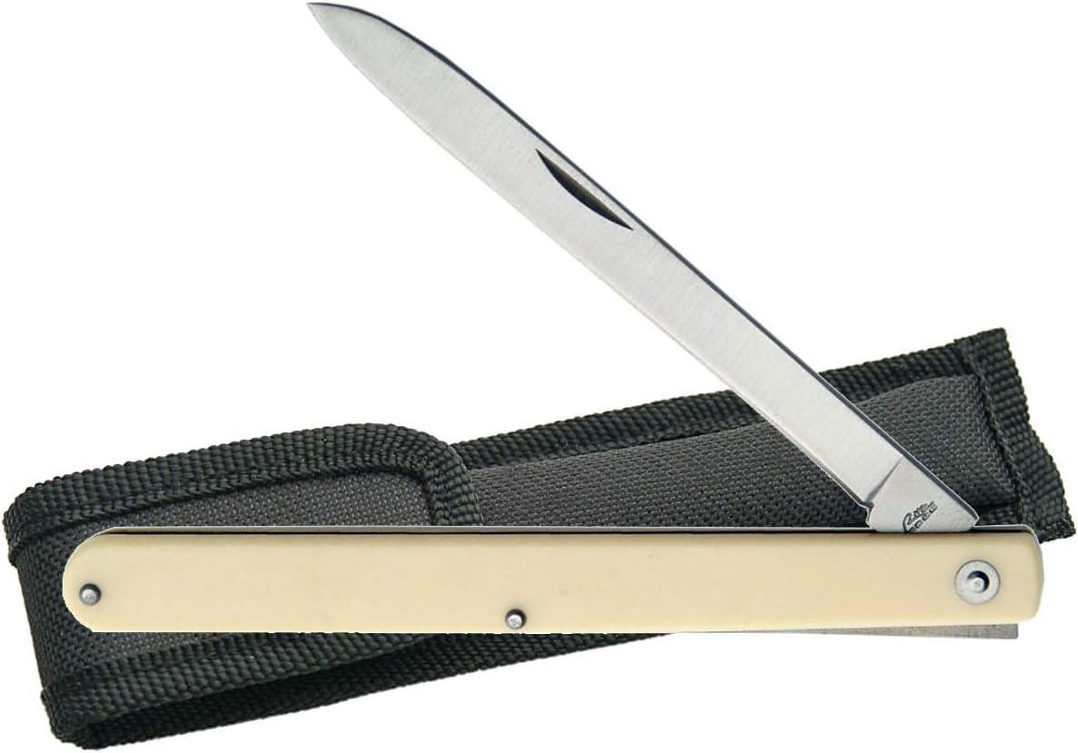 SZCO Supplies 210970 Alabaster Harvest Fruit Cuchillo plegable, acero inoxidable