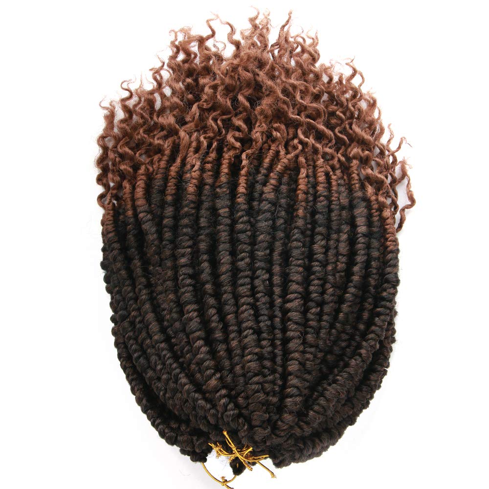 Cabello de ganchillo senegalés de 14 pulgadas, 8 paquetes de cabello de ganchillo para mujeres negras (14 pulgadas (paquete de 8), n. T1B30