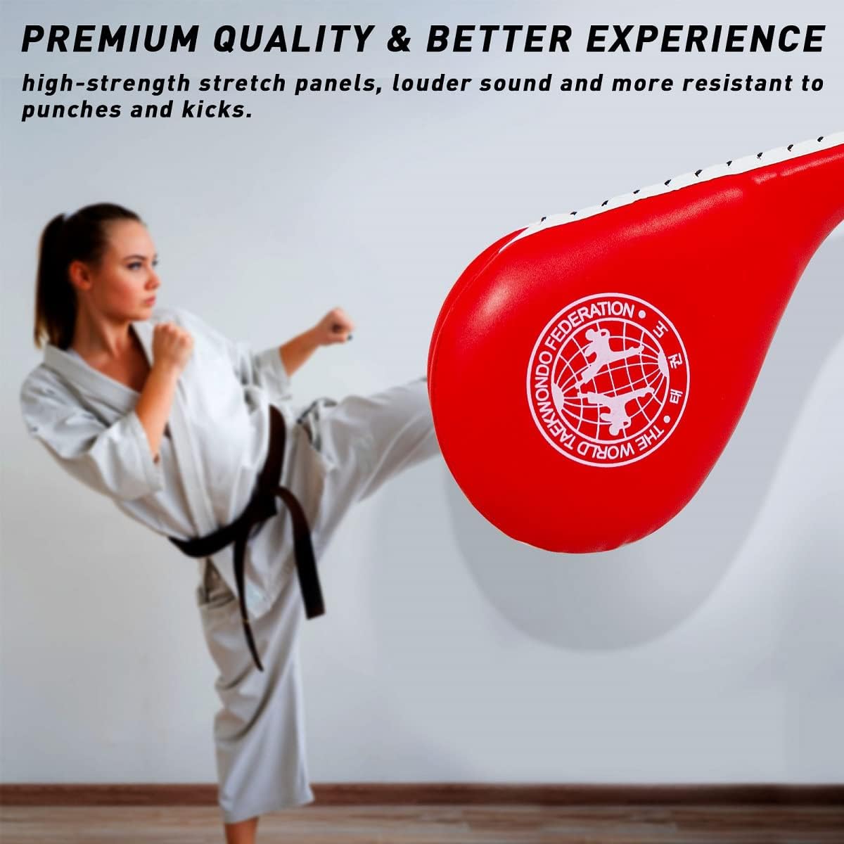 ESCULTORA 2 almohadillas de taekwondo, objetivos de karate de doble golpe para entrenamiento eficaz de artes marciales, materiales duraderos,