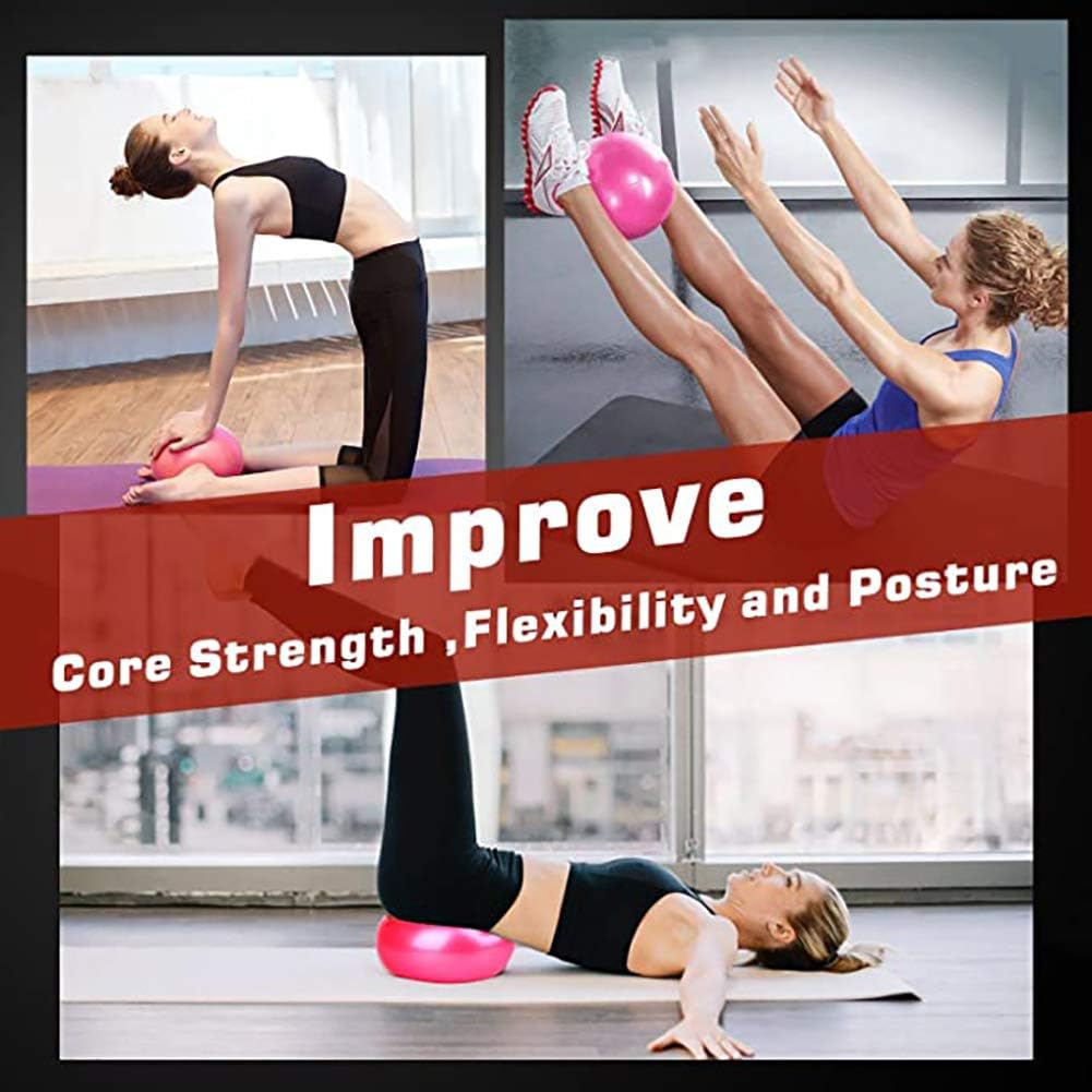 Mini pelotas de yoga de 9 pulgadas para ejercicios de Pilates para estabilidad en el hogar, entrenamiento esponjoso, terapia física mejora el