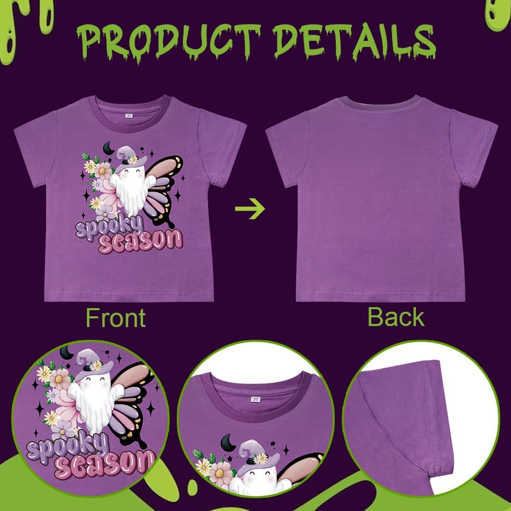 Halloween T Shirt Toddler Short Sleeve Halloween Cotton Tees for Baby