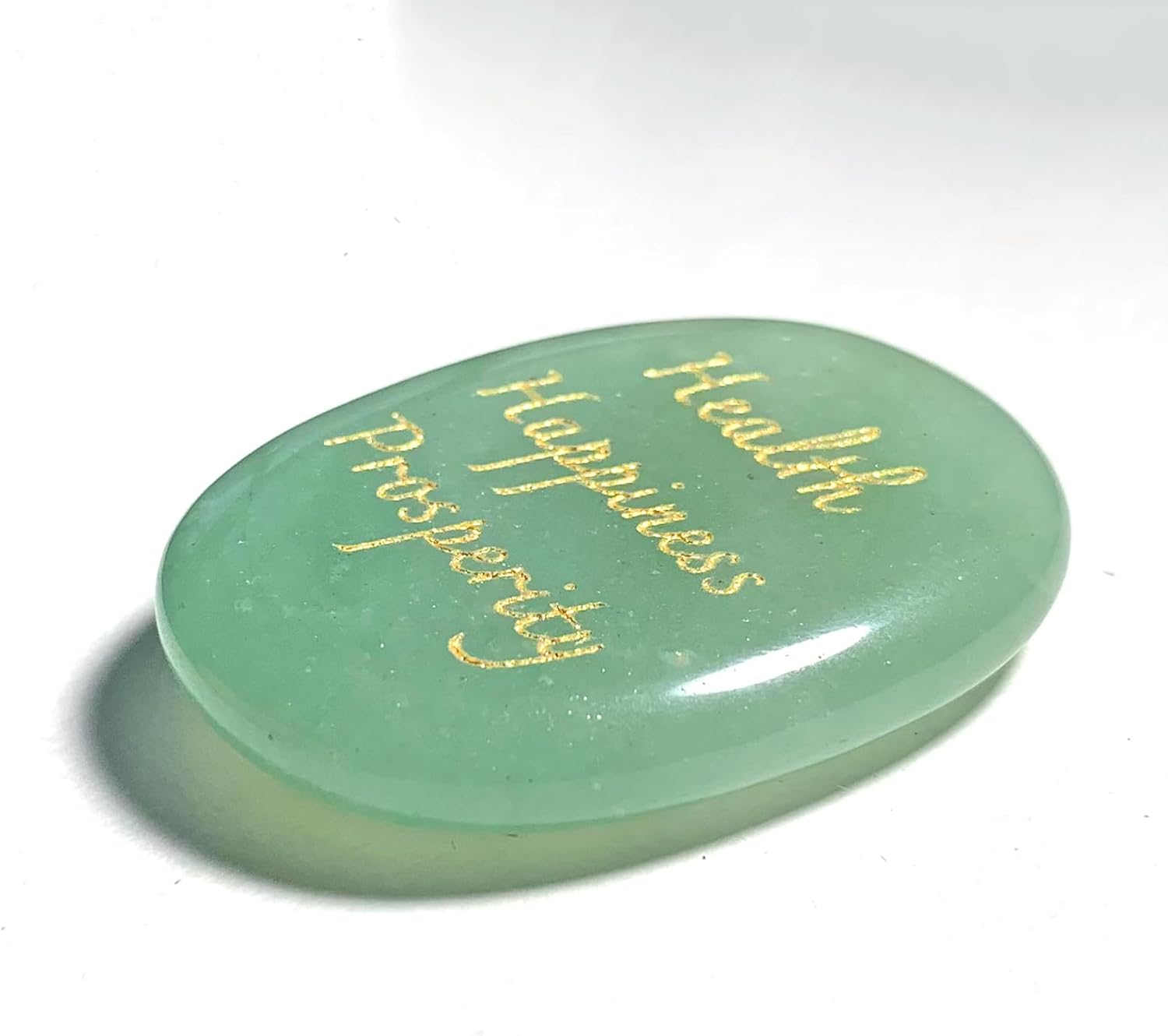 Cristal calmante de jade natural, regalos únicos de cumpleaños, afirmaciones positivas, regalo de Navidad de la suerte, regalos inspiradores de Año