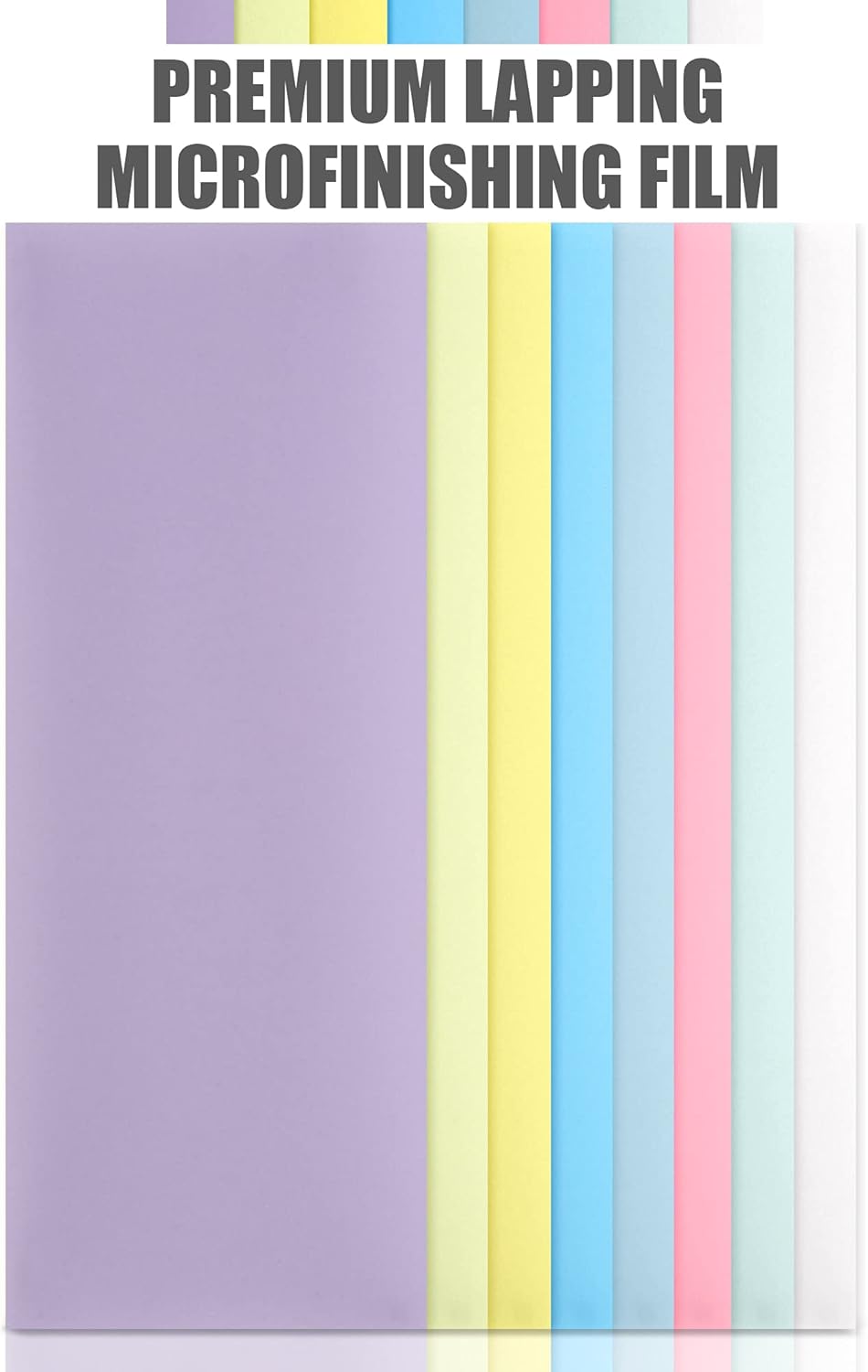 Película de microacabado con PSA – Juego de 8 hojas de pulido de 4.25 x 11 pulgadas para sistema de afilado afilado aterrador – Óxido de aluminio AO