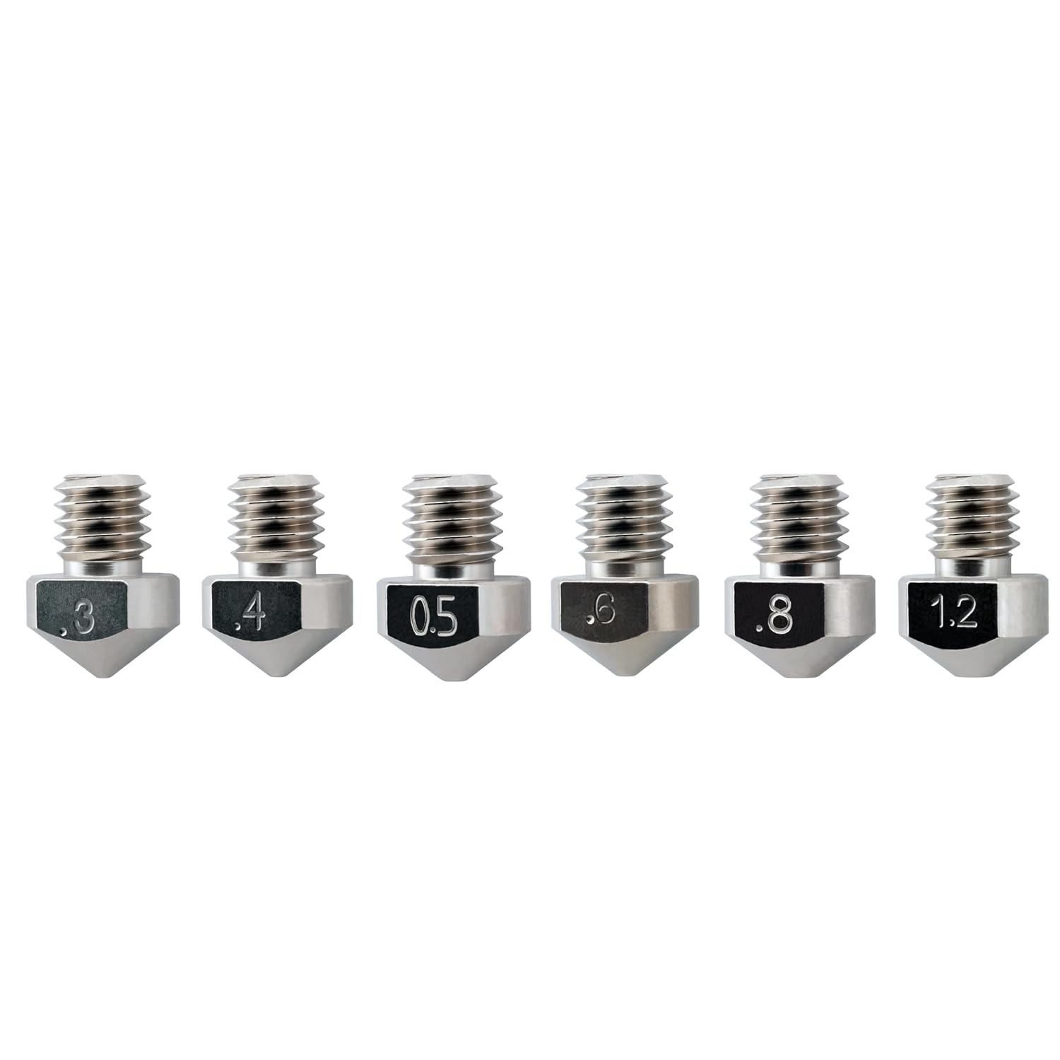Boquilla Micro Swiss Plated para LulzBot TAZ 5, LulzBot Mini, Hexagon Hotend Style (Value Pack)
