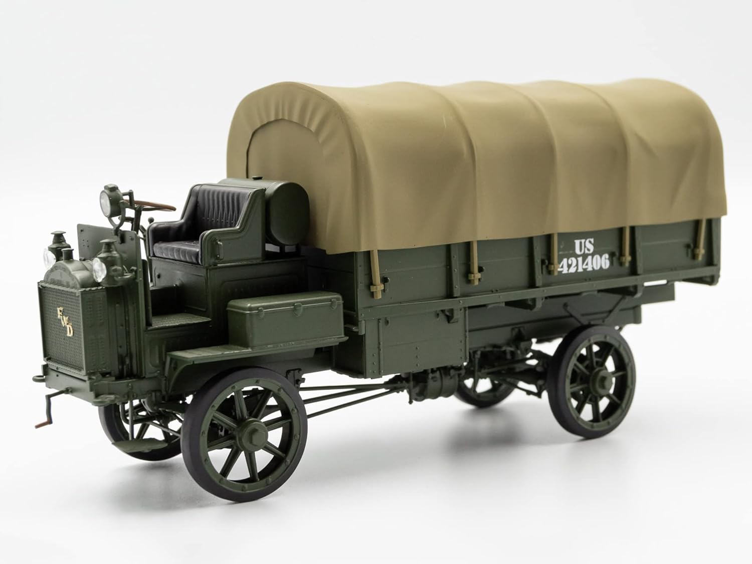 ICM 35655 Kit de modelo de vehículo militar de plástico FWD Tipo B, WWI US Army Truck – Escala 135