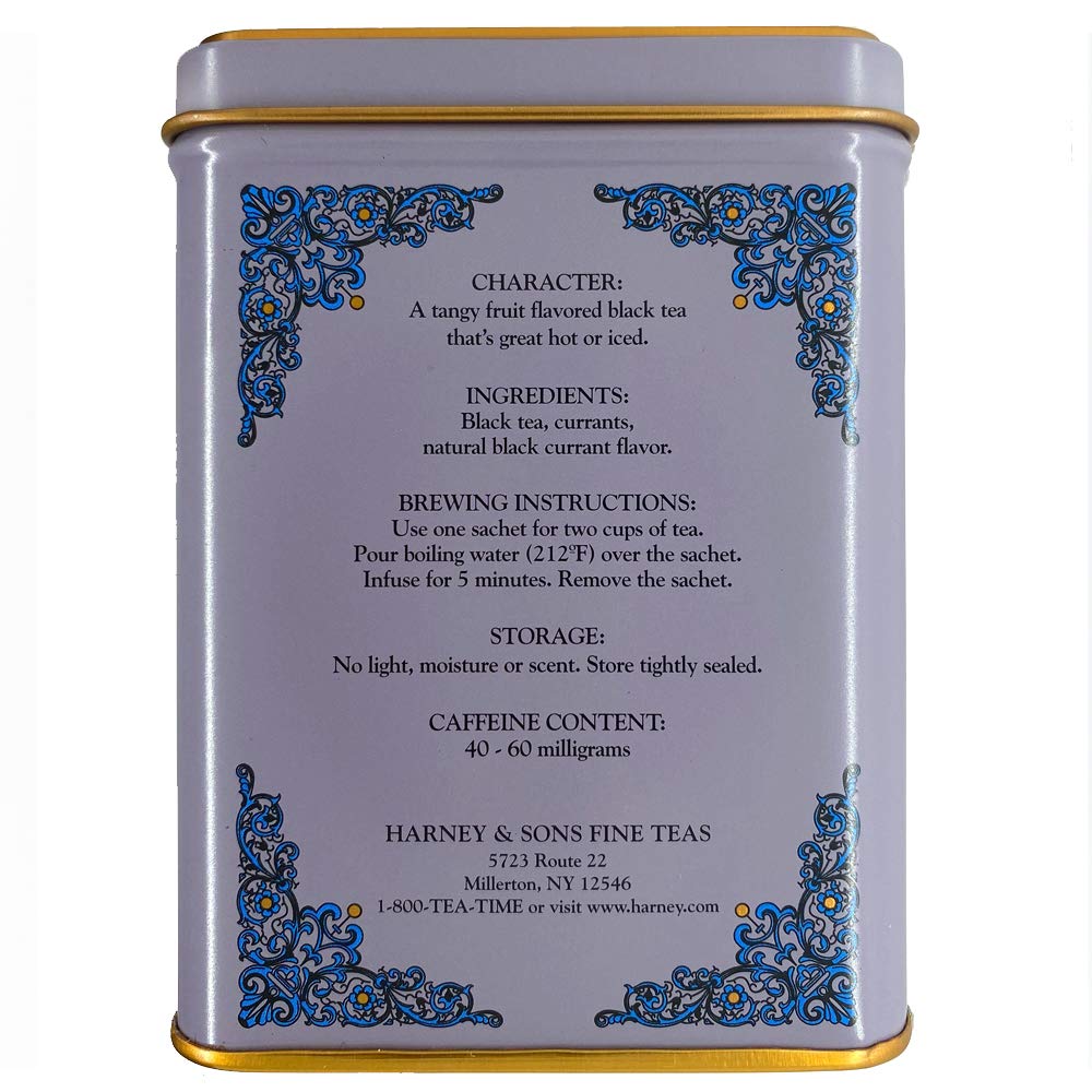 Harney & Sons Paquete de bolsitas de lata de té negro (20 unidades)