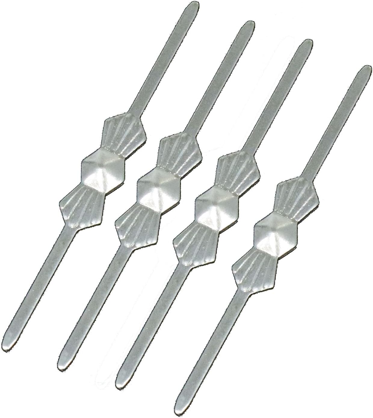 Meuey Lyot -Candelabro con forma de pajarita de acero inoxidable de 1.575 in, conector de pajarita, clip de mariposa plateada, reemplazo de la