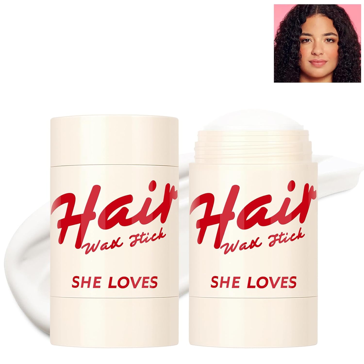 Palo de cera para el cabello para mujeres y hombres, no graso, de larga duración, cuidado rápido, Flyaways, gel de peinado para hacer el cabello,