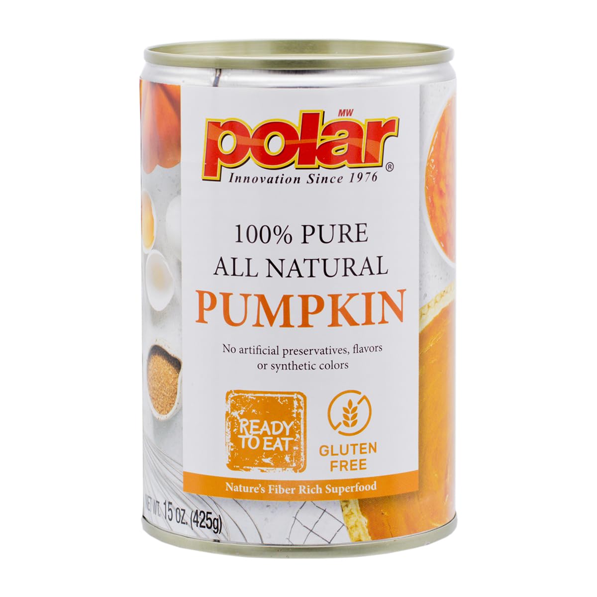 MW Polar Calabaza totalmente natural, 15 onzas (paquete de 12)
