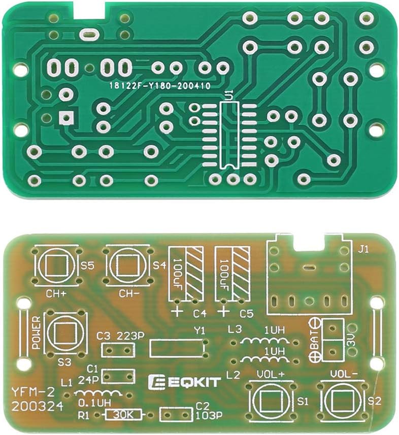 Kit de radio DIY, kit de radio FM Icstation 76MHZ-108MHZ, proyecto de soldadura, módulo de radio, kits de bricolaje, kit de práctica de soldadura