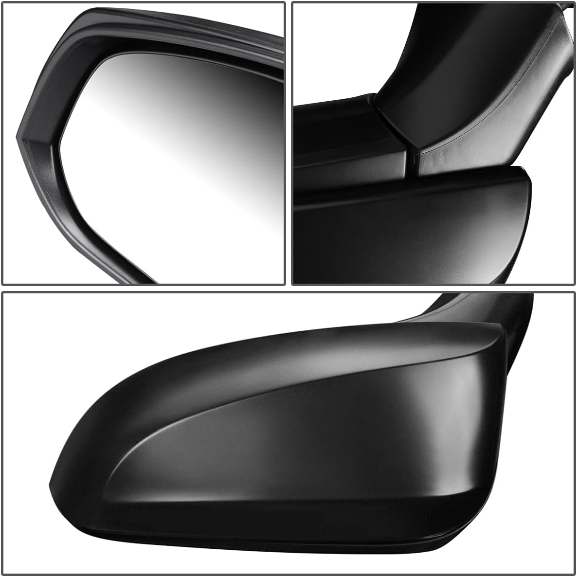 DNA Motoring OEM-MR-TO1320383 – Espejo lateral plegable para conductor izquierdo con ajuste sin calefacción, compatible con Rav4 2019-2022