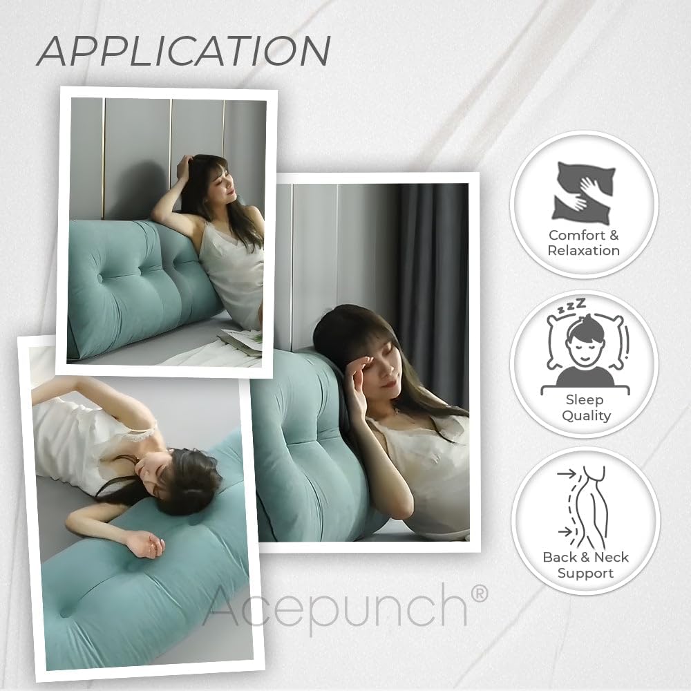 Almohada de cuña de lectura, cabecero de cama, reposo sentado, respaldo triangular, soporte de posicionamiento, funda extraíble, cojín ergonómico,