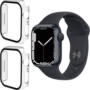 Protector de pantalla para Apple Watch Series 8 de 1.772 pulgadasSeries 7 de 1.772 pulgadas, carcasa rígida de policarbonato para accesorios Apple Protector de pantalla para Apple Watch Series 8 de 1.772 pulgadasSeries 7 de 1.772 pulgadas, carcasa rígida de policarbonato para accesorios Apple