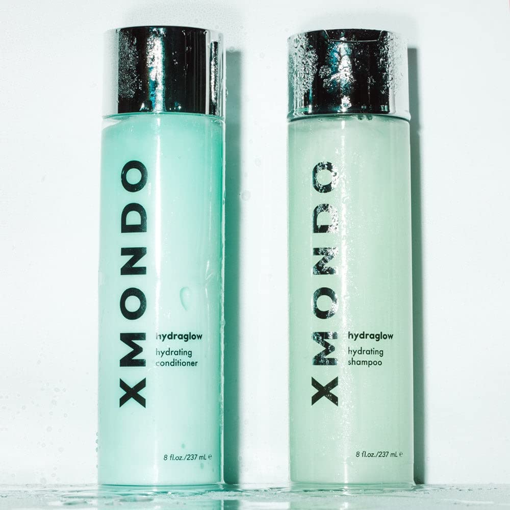 XMONDO Hair Hydraglow acondicionador hidratante  Fórmula vegana con aceites de jojoba, argán y moringa para bloquear la humedad, controlar el