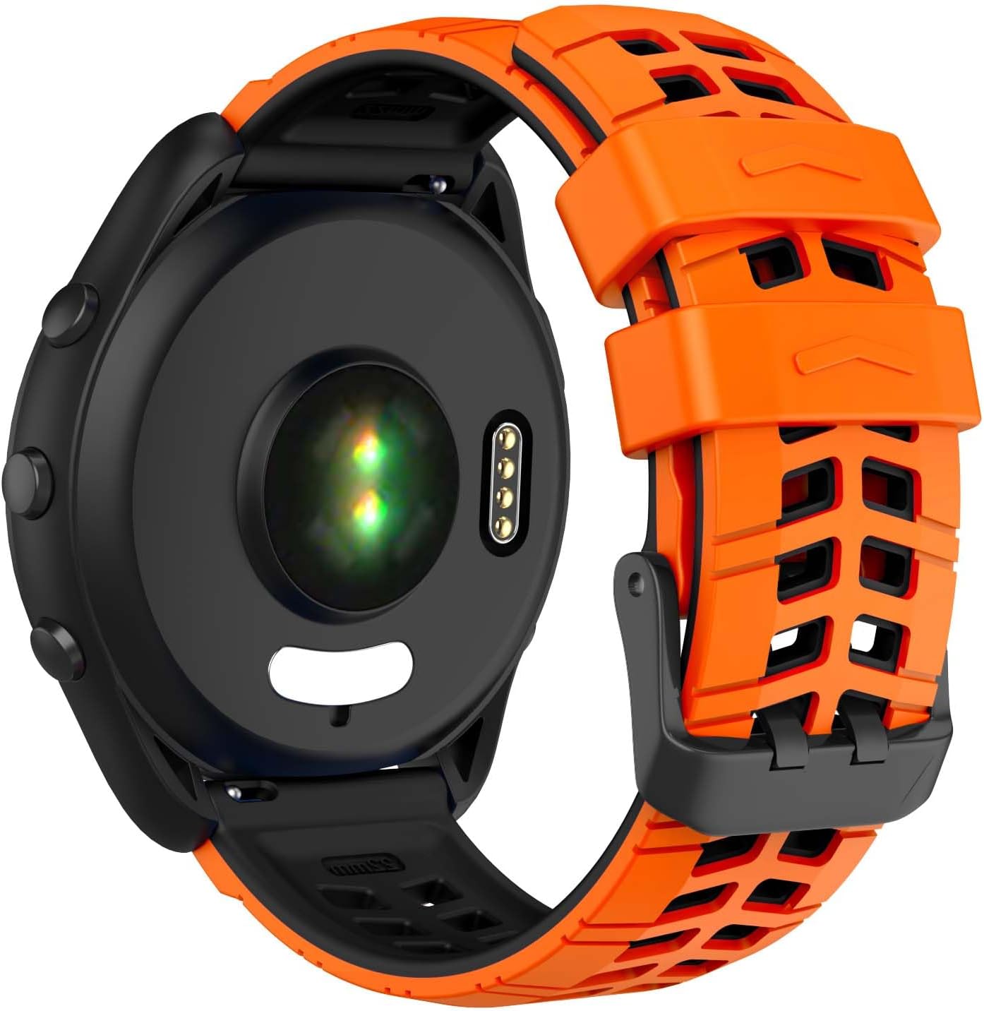 ISABAKE Compatible con Garmin Vivoactive 4Venu 2Forerunner 255 265 Bandas, correa de silicona deportiva para Samsung Galaxy Watch 3 1.772 inGalaxy