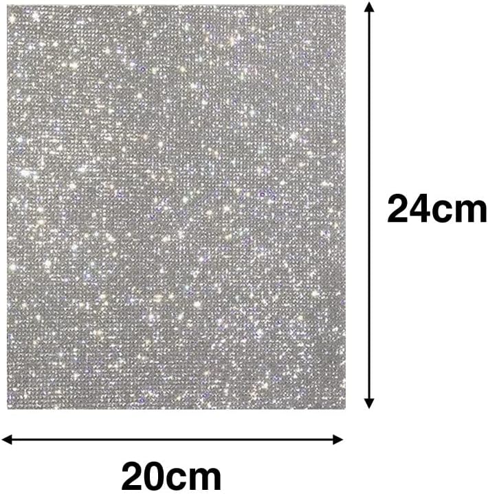 Lámina de diamantes de imitación para decoración de automóvil, calcomanías de diamantes de imitación autoadhesivas, lámina de pegamento de gemas de