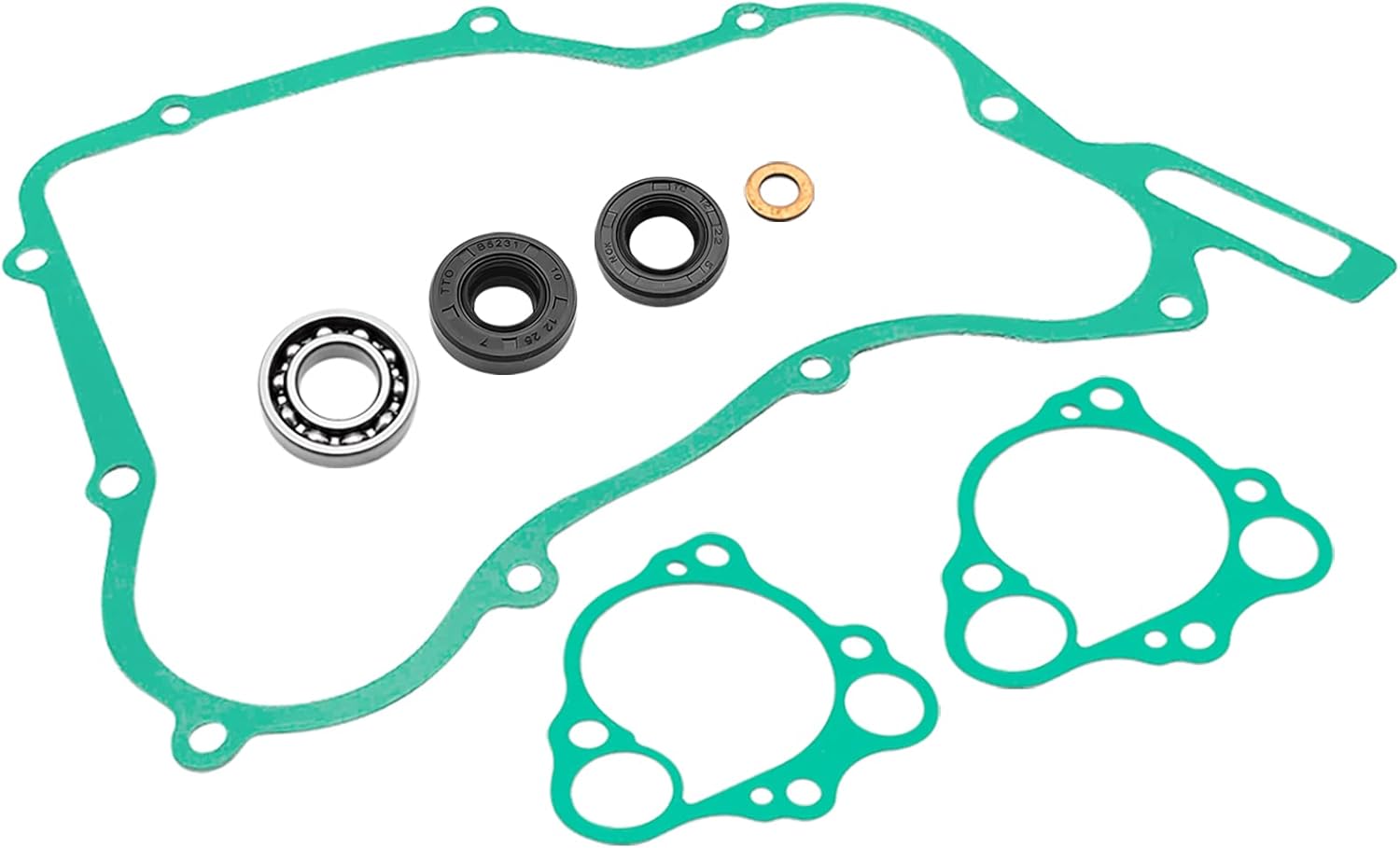 Kit de reconstrucción de bomba de agua Honda CR125 CR125R 1990-2004 Junta de sello de rodamiento, OEM # 91007-KA3-740 91201-965-000 91211-KA3-761