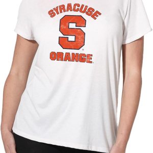 Colección oficial de camisetas sueltas con logotipo desgastado grande universitario, color blanco Colección oficial de camisetas sueltas con logotipo desgastado grande universitario, color blanco