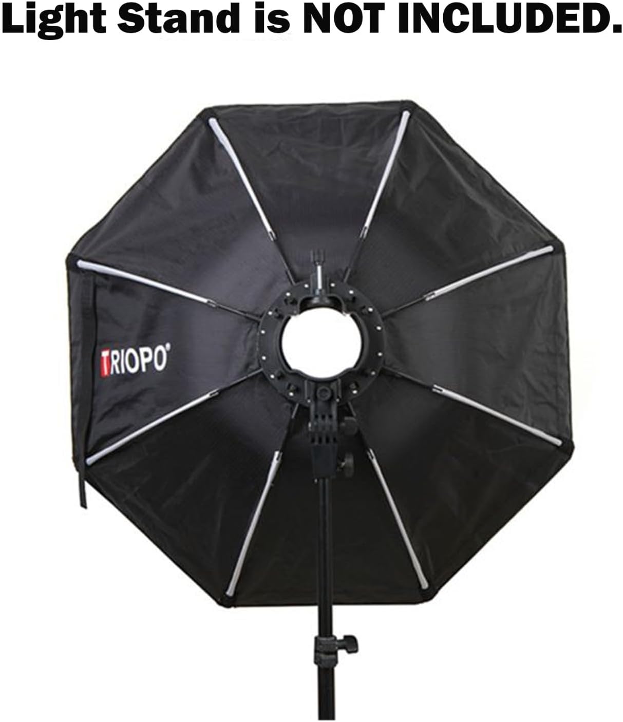 Triopo KX65 – Caja blanda de 25.6 pulgadas con rejilla de panal, paraguas octágono, caja de luz para Godox V1 AD200Pro, cabeza redonda, flash