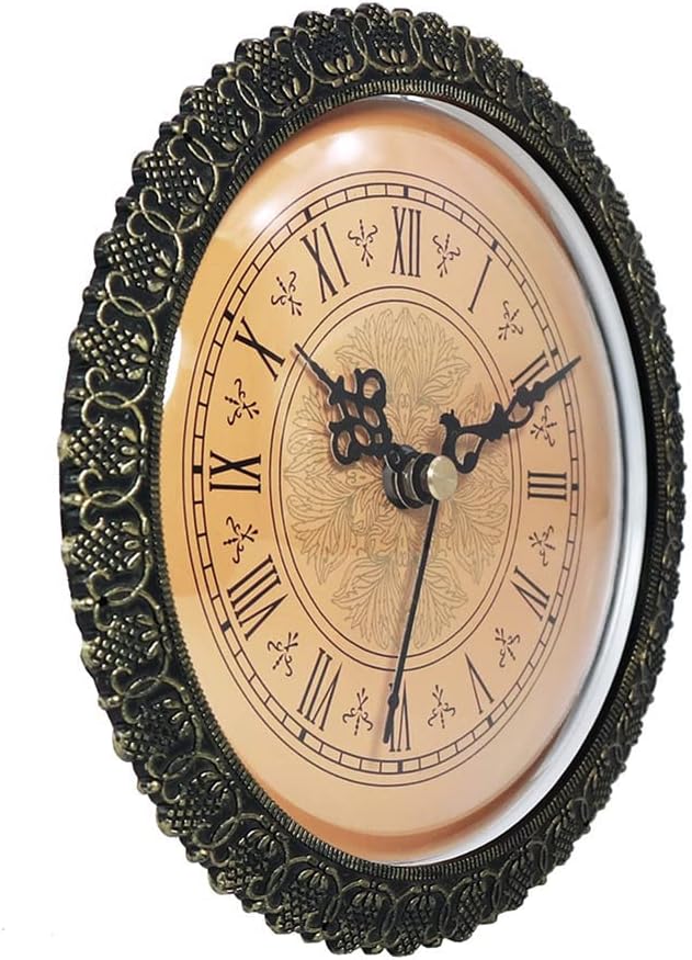 Reloj de cuarzo con movimiento de cuarzo, 5.906 in de diámetro, reloj en miniatura, funciona con pilas, reloj de cuarzo silencioso, movimiento de