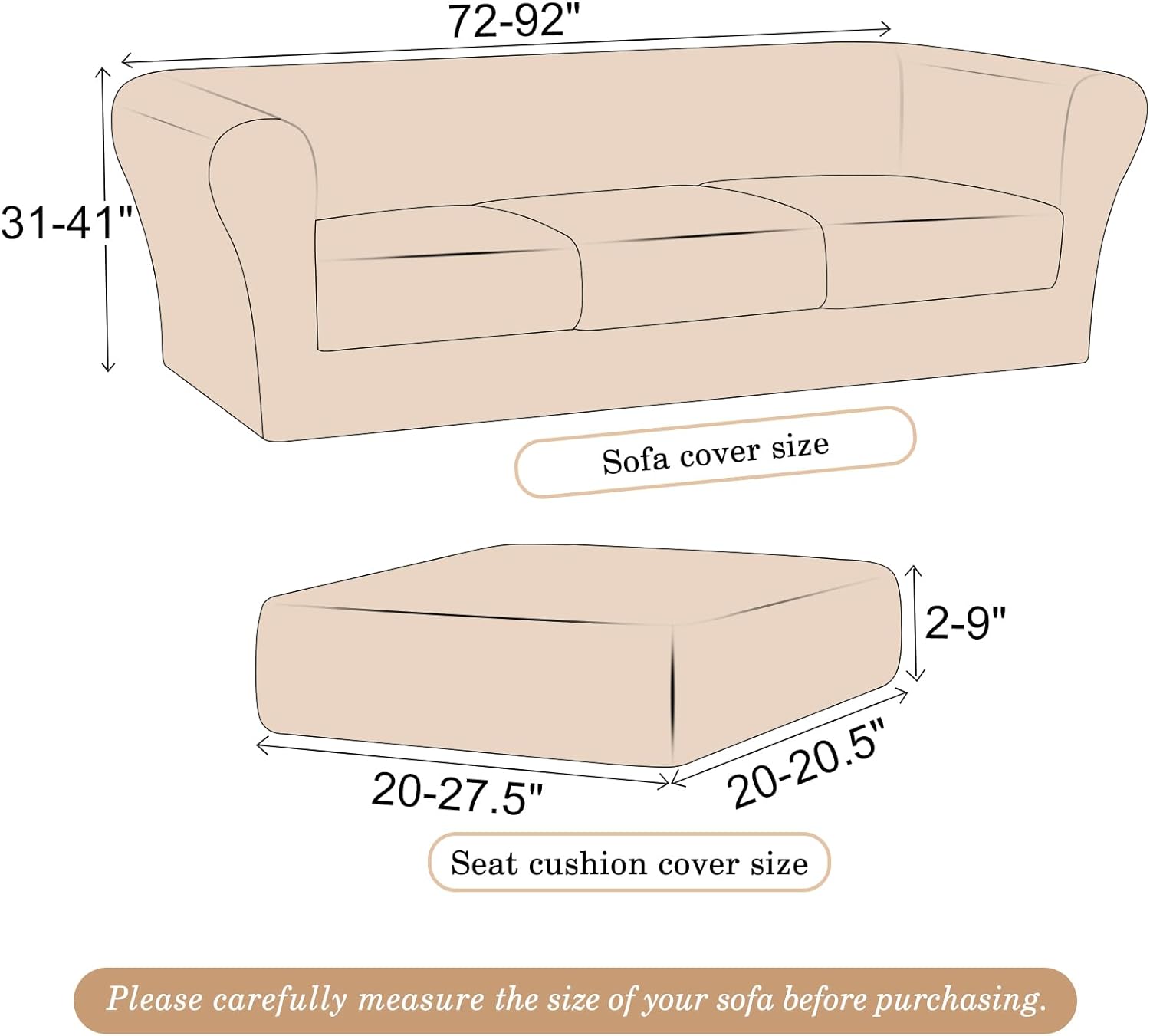 Funda 100% impermeable para sofá de 3 plazas, funda elástica para sofá Chesterfield para mascotas y perros, fundas lavables de 4 piezas para sofá de