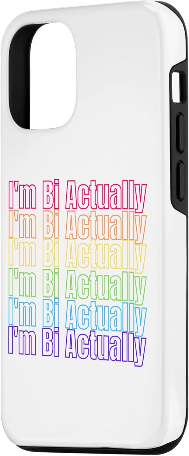 Funda estética LGBTQ para iPhone 14 Pro I’m Bi Really Bi Pride