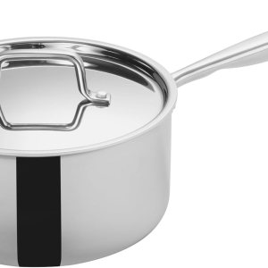 WINCO Sartén de tres capas, color plateado WINCO Sartén de tres capas, color plateado