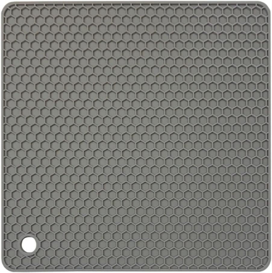 Juego de 4 alfombrillas de silicona para salvamanteles, almohadillas para ollas, manteles suaves para encimera de cocina, mesas, platos calientes,