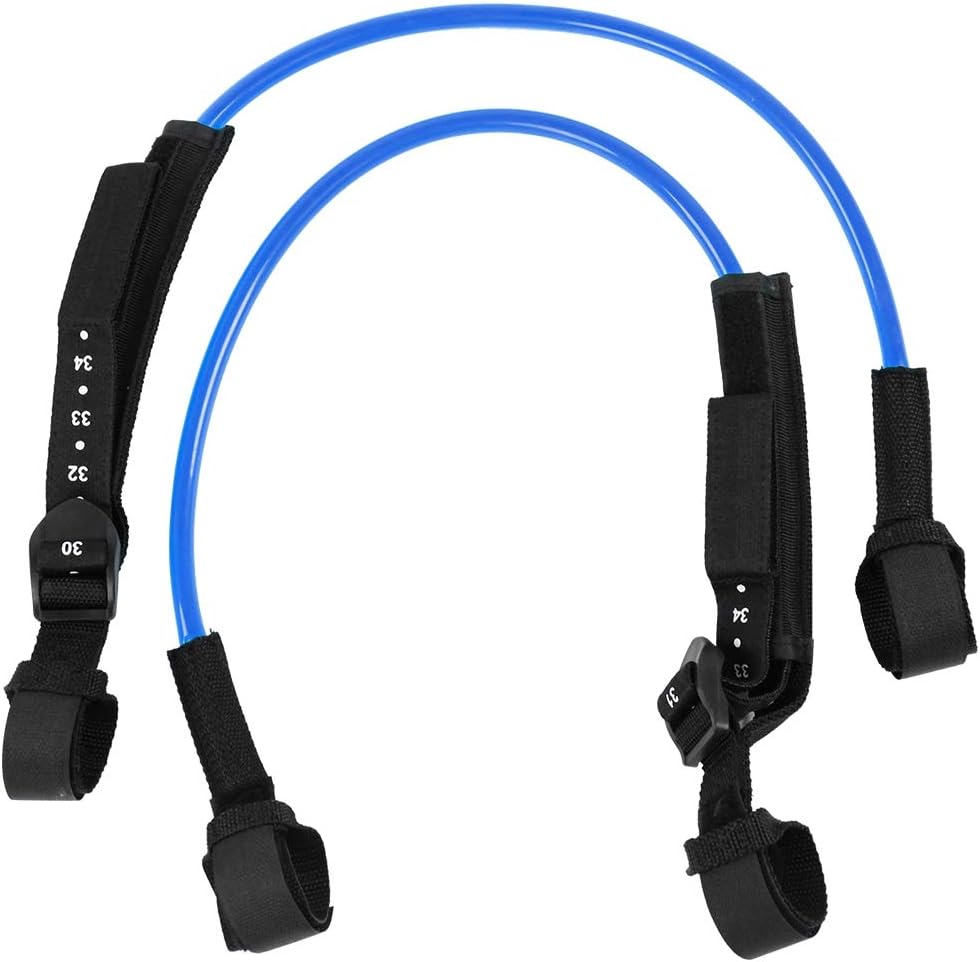 EVTSCAN Cuerda de correa de surf, 2 unidades de 28 a 34 pulgadas, color negro, ajustable, para tabla de surf, para equipo de windsurf