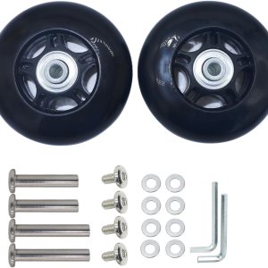 Mute – Juego de ruedas de repuesto para maleta de equipaje de 3.15 pulgadas de diámetro exterior resistente al desgaste (3.15 x 0.94 pulgadas) Mute – Juego de ruedas de repuesto para maleta de equipaje de 3.15 pulgadas de diámetro exterior resistente al desgaste (3.15 x 0.94 pulgadas)