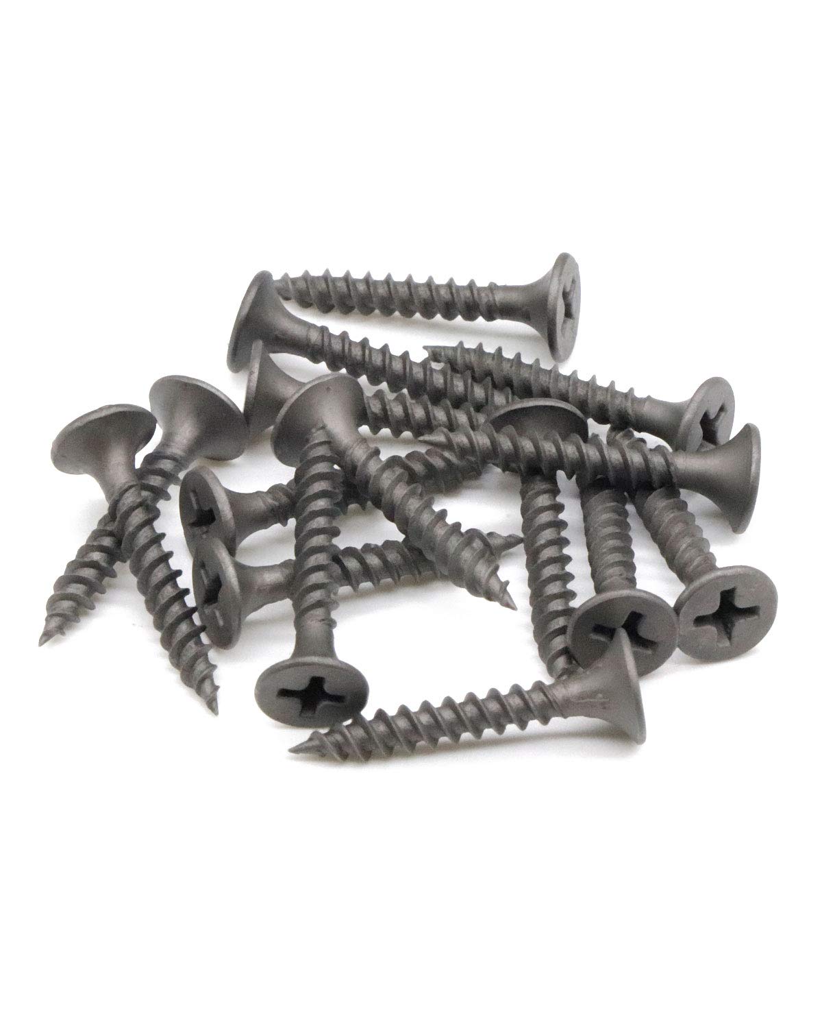 Tornillos para madera de cabeza plana, 100 tornillos Phillips #6 x 1 pulgada para paneles de yeso con rosca fina, tornillos autorroscantes para