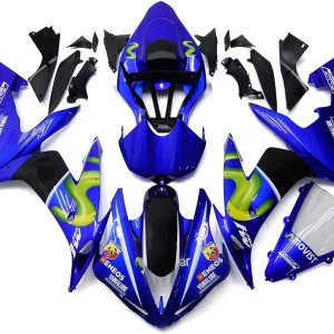 Kit de carenado de motocicleta verde negro azul para Yamaha YZF-R1 2004 2005 2006 YZF-1000 R1 04 05 06 ABS inyección de plástico Carrocería Kit de carenado de motocicleta verde negro azul para Yamaha YZF-R1 2004 2005 2006 YZF-1000 R1 04 05 06 ABS inyección de plástico Carrocería