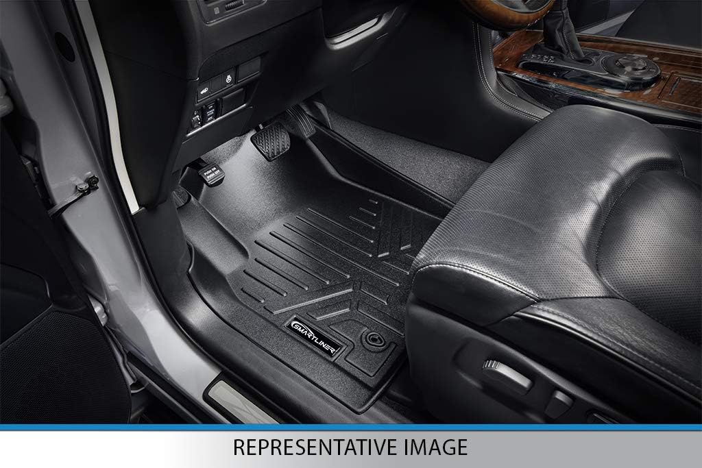 MAXLINER – Juego de alfombrillas de primera fila, color negro, compatibles con Chevrolet Traverse 2018-2023, todos los modelos