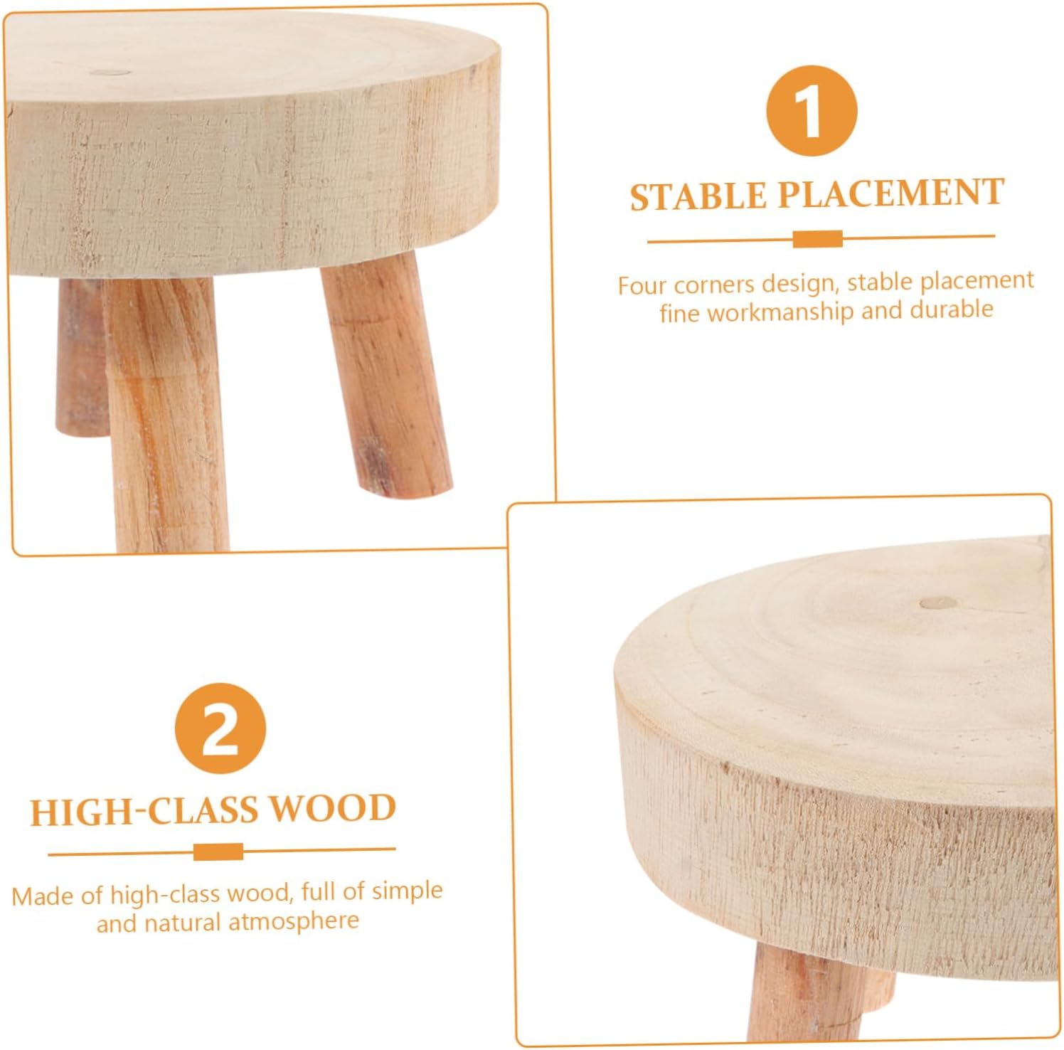 GANAZONO Soporte de base para suculentas, soporte para plantas de interior, soporte de flores en maceta, estante de bonsái de madera, estante