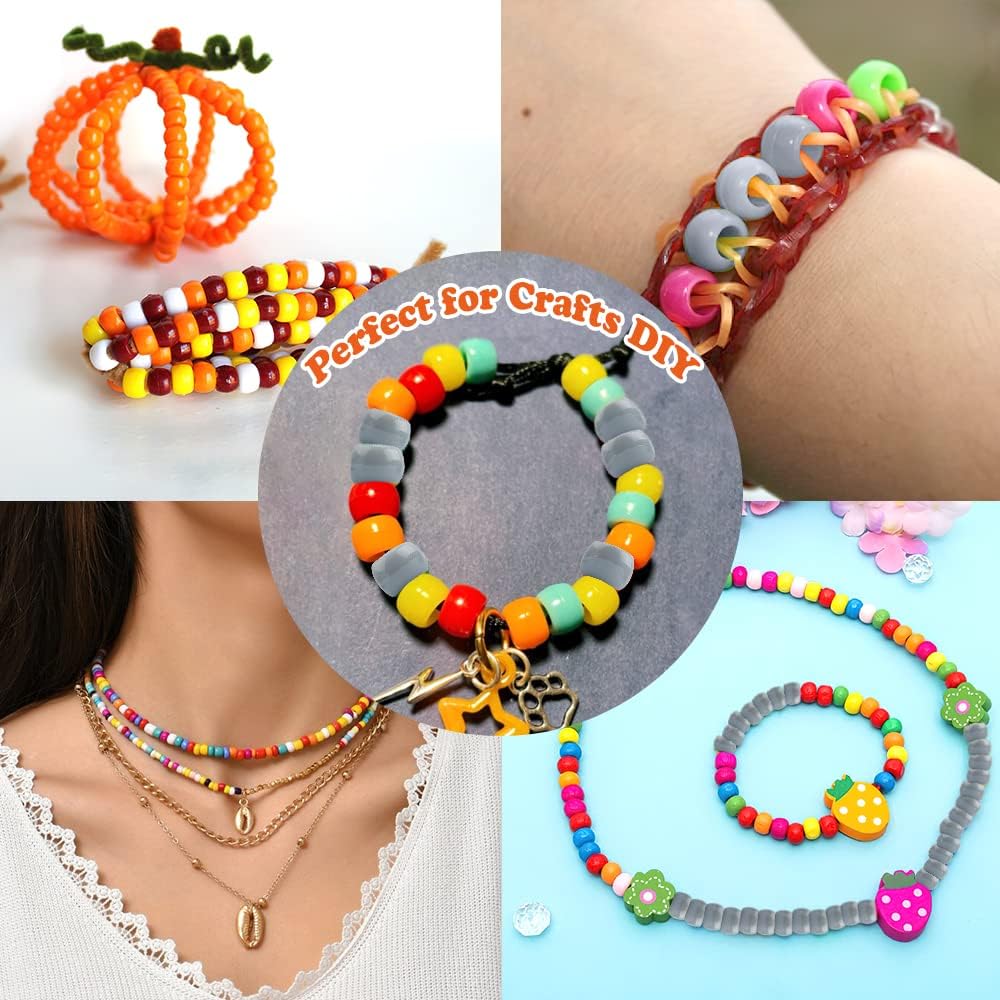 1100 cuentas de poni, kit de cuentas de pulsera de la amistad, cuentas para hacer joyas, cuentas para el cabello, cuentas para hacer pulseras,