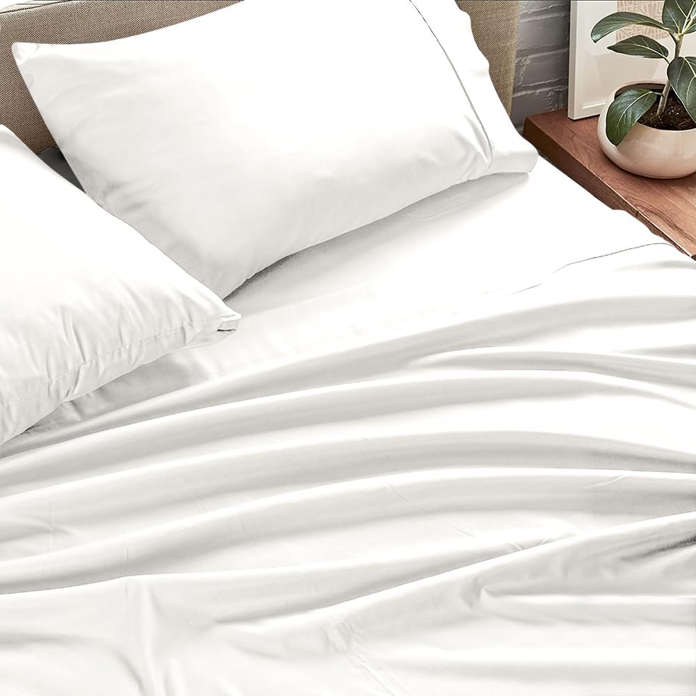 Juego de sábanas de microfibra de 3 piezas para cama individual, sábanas refrescantes transpirables con bolsillos profundos, resistentes a las