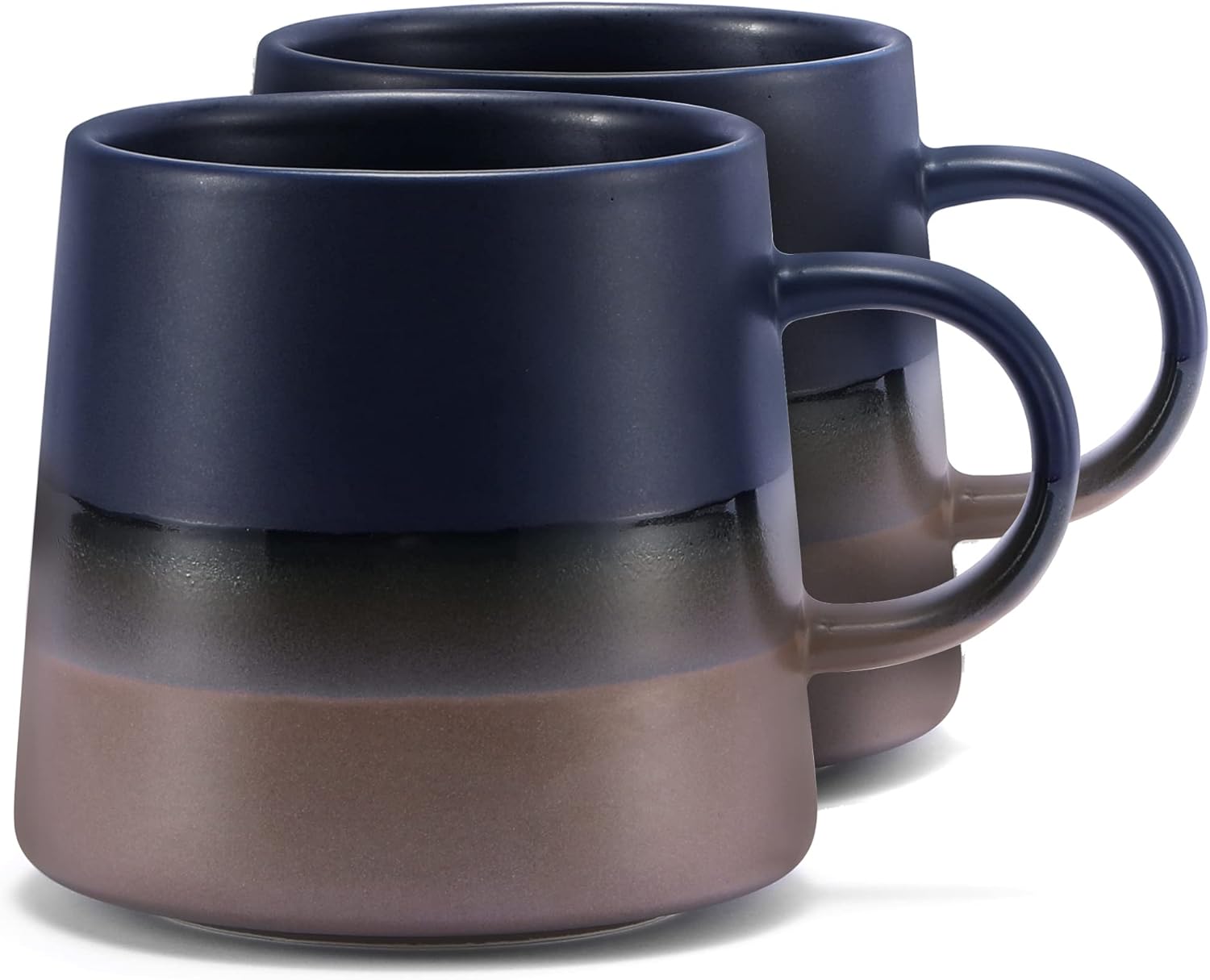 Java – Juego de 2 tazas de café, diseño elegante, perfectas para parejas, dignas de regalo, tazas de café de 12 onzas