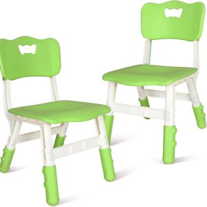 Paquete de 2 sillas ajustables para niños, juego de asientos de plástico para niños, sillas de altura para niños, sillas de estudio para niños y Paquete de 2 sillas ajustables para niños, juego de asientos de plástico para niños, sillas de altura para niños, sillas de estudio para niños y