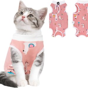 Traje de recuperación para gatos para heridas abdominales, enfermedades de la piel, mameluco de gato para gatos después de la cirugía, traje de Traje de recuperación para gatos para heridas abdominales, enfermedades de la piel, mameluco de gato para gatos después de la cirugía, traje de