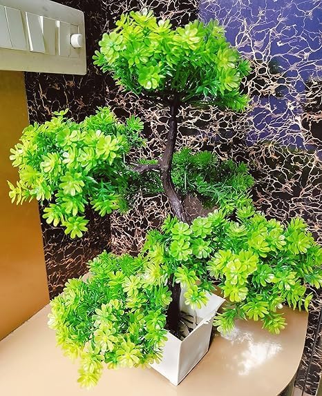 Árbol bonsái artificial, planta bonsái artificial para decoración del hogar, plantas de interior, árbol de gran tamaño con maceta
