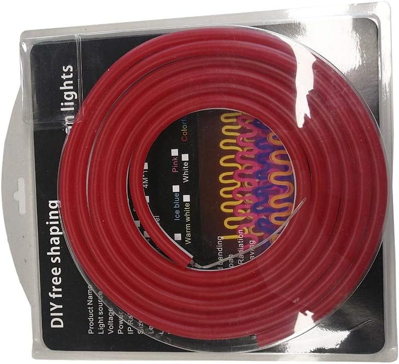 Luz de neón LED flexible para dar forma libre, juego de 16.4 pies, corte de 0.4 pulgadas, decoración para pared, hogar, bar, letrero artístico, 0.2