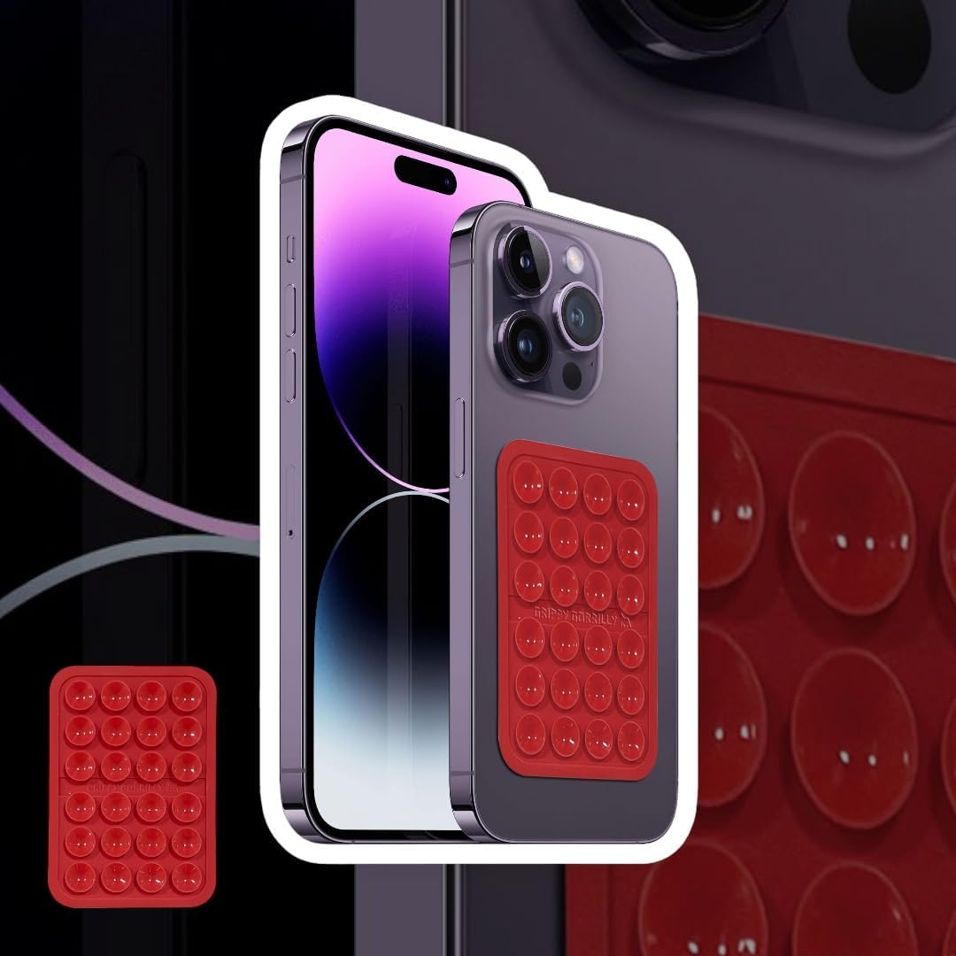 Soporte de silicona con succión para teléfono  Compatible con todos los teléfonos  Accesorio móvil manos libres aprobado para selfie y grabación de
