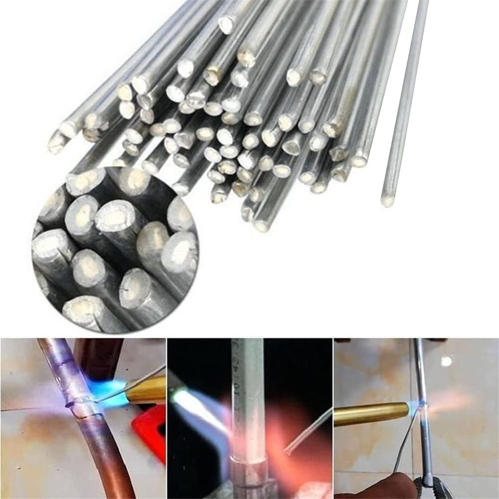 KCRPM 50100 unidades de alambre de soldadura de núcleo de fundente, alambre de soldadura universal de metal de 0.063 in, varillas de núcleo de flujo
