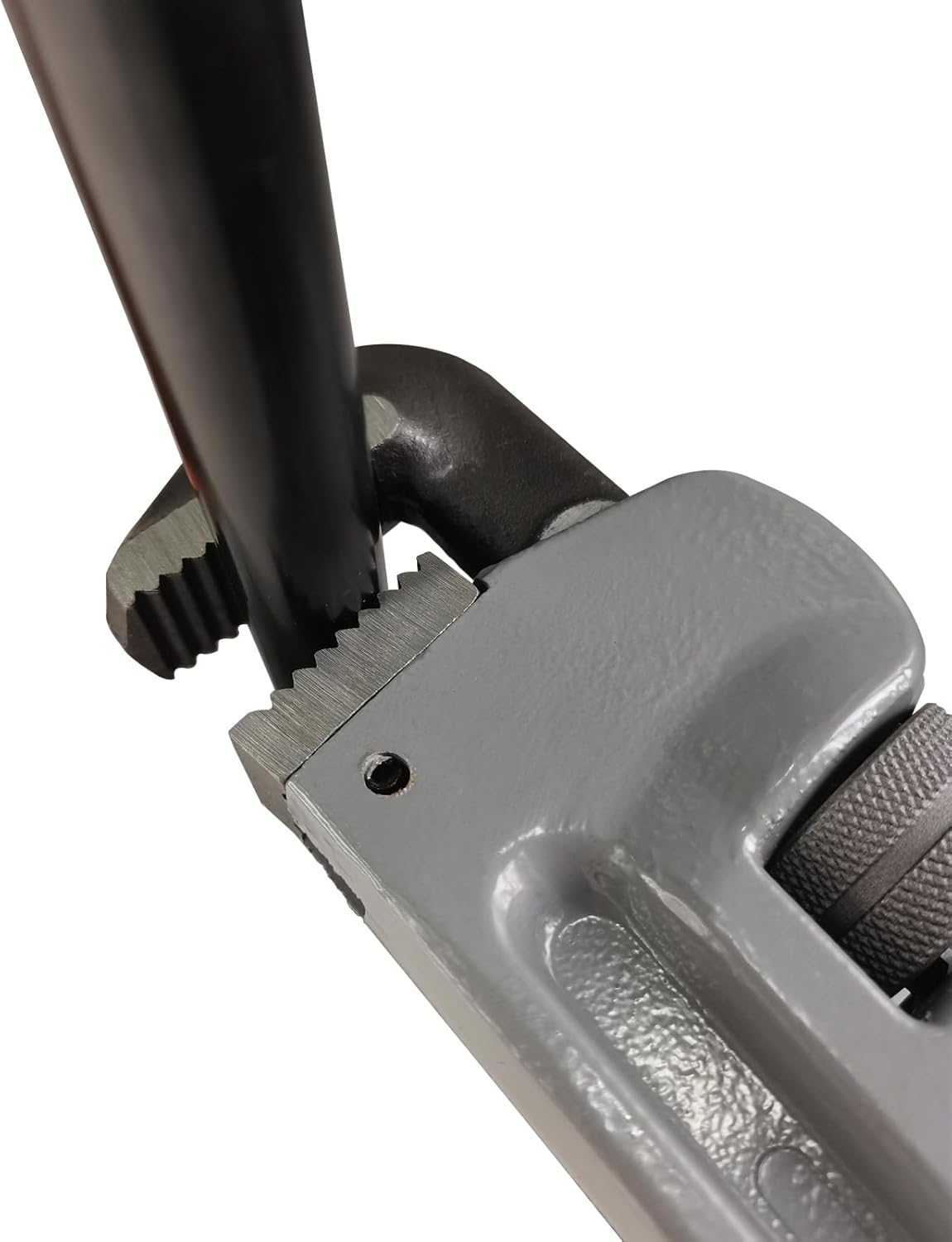 WEDO Llave de tubo recta de 12 pulgadas, llave de fontanería, llave de aluminio, apertura máxima 2.165 in, cabeza forjada de acero al