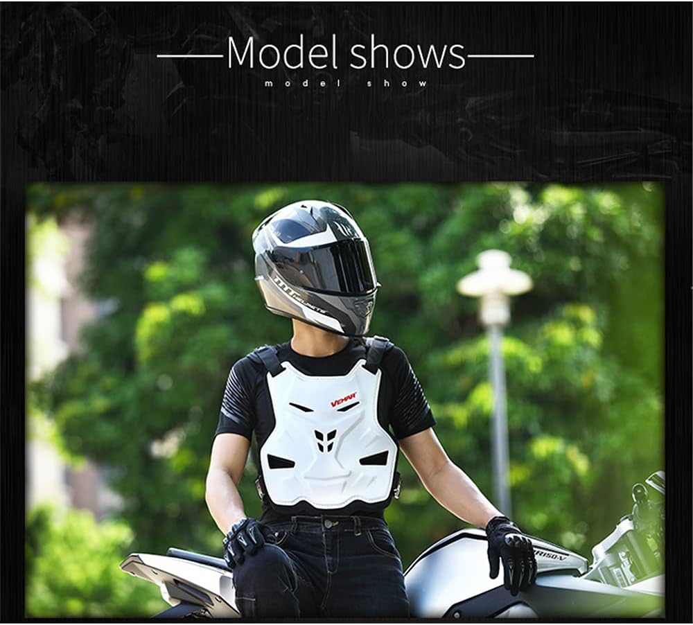 DUHAN Chaleco de armadura para motocicleta, protección de motocicleta, protector de espalda, chaleco de carreras de motocross, equipo de protección